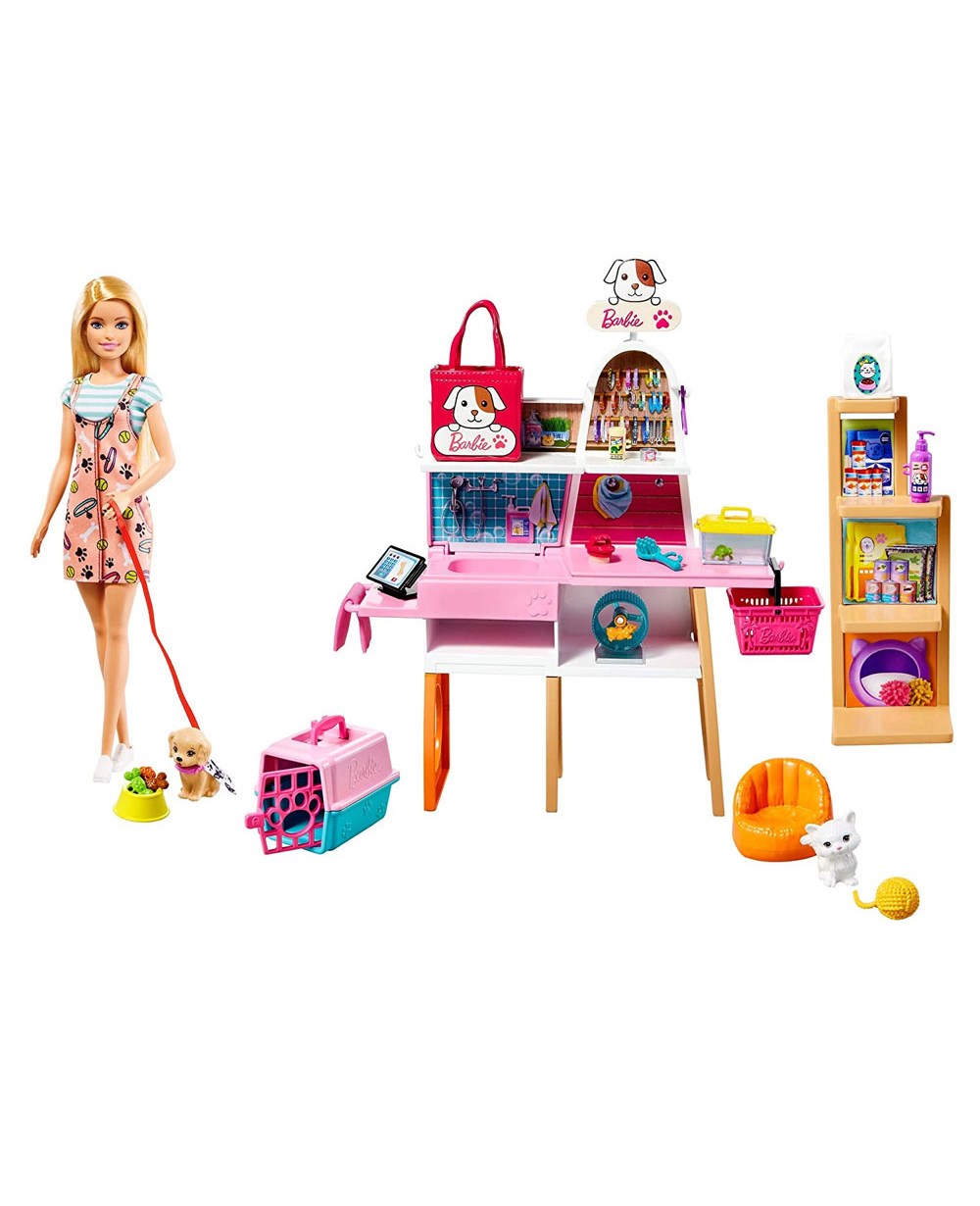 Breadcrumbut, Barbie, Barbie ve Evcil Hayvan Dükkanı Oyun Seti GRG90