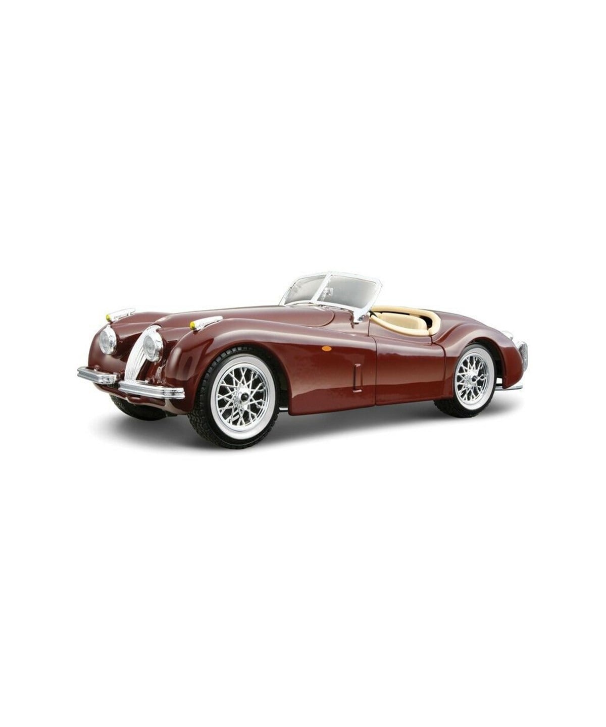 Breadcrumbut, Sunman, Bburago 1:24 Jaguar XK 120 Roadster Araba 20182 Bordo