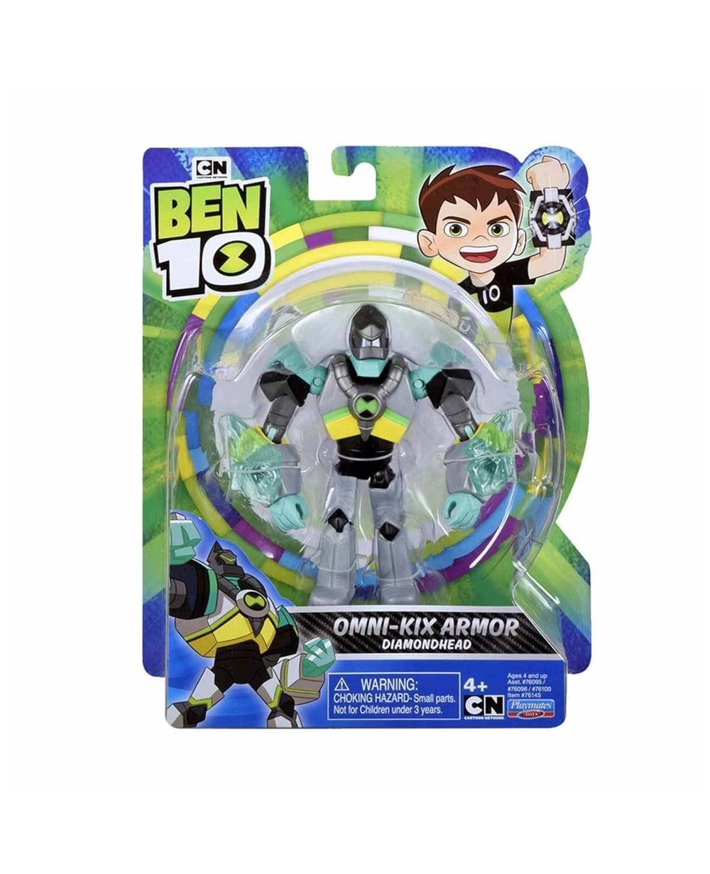 Breadcrumbut, Ben10, Ben 10 Aksiyon Figürleri 83269 Omni-Kix Armor Diamondhead