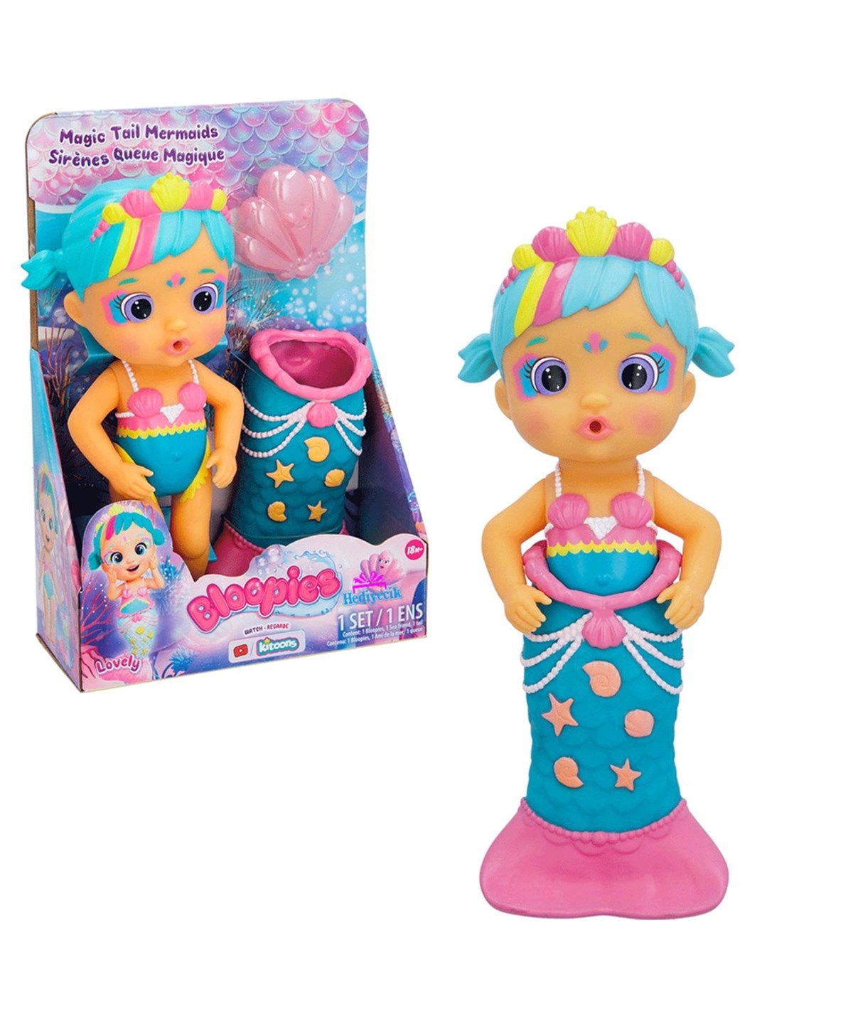 Breadcrumbut, Giochi Preziosi, Bloopies Deniz Kızı Bebekler S2 BLE06000 Audrey