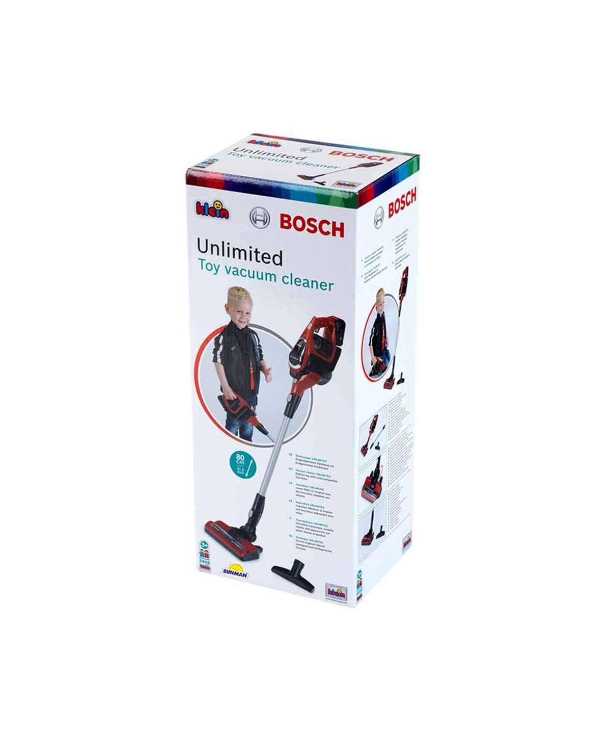 Breadcrumbut, Sunman, Bosch Unlimited Sesli Ve Işıklı Oyuncak Dikey Süpürge Kırmızı
