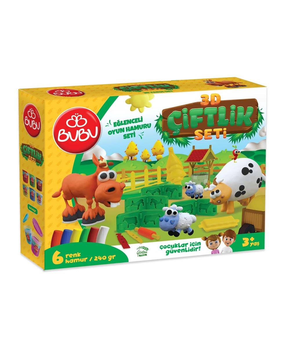 Breadcrumbut, BuBu, BuBu 3D Çiftlik Eğlenceli Oyun Hamuru Seti OH0013