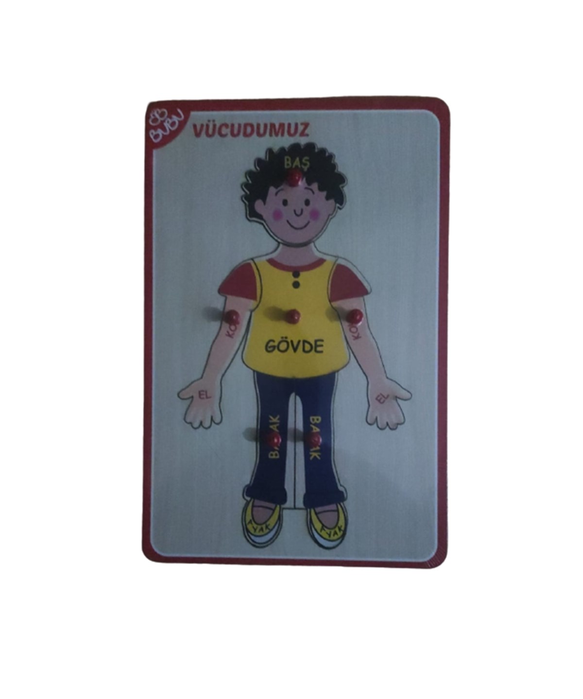 Breadcrumbut, BuBu, Bubu Ahşap Bul-Tak Puzzle Vücudumuz Erkek AP0067