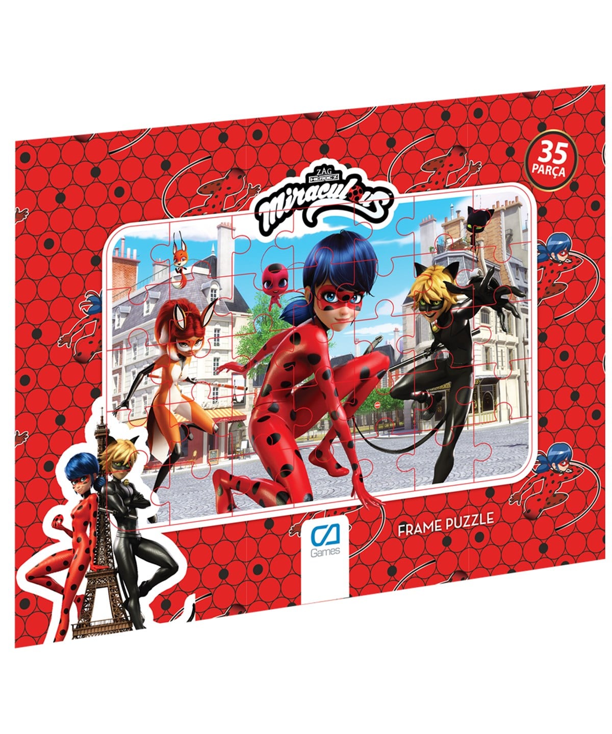 Breadcrumbut, CA Games, CA Games 5022 Miraculous Frame Puzzle 35 40343
