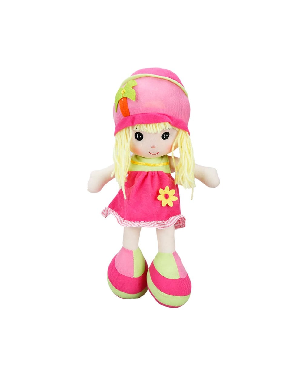 Breadcrumbut, Sunman, Çiçekli Elbiseli Ece Bebek 35 cm 11393 Pembe