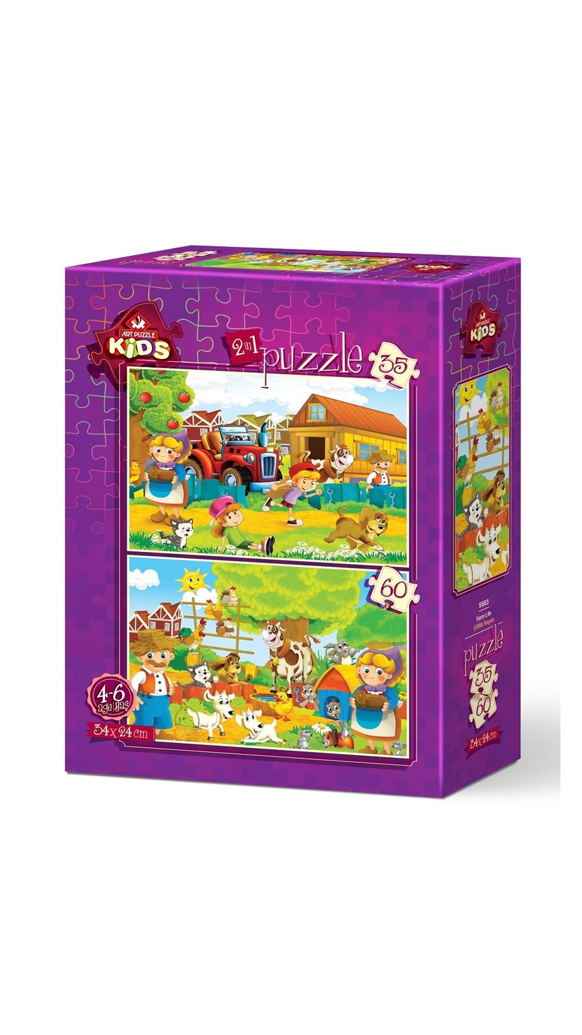 Breadcrumbut, ART PUZZLE, ÇİFTLİK HAYATI - 35+60 PARÇA 5583