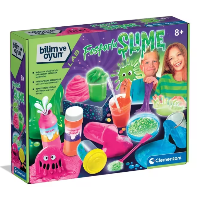 Breadcrumbut, Clementoni, Clementoni Bilim ve Oyun Fosforlu Slime 64739