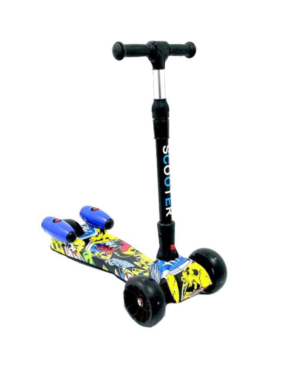 Breadcrumbut, Ceren, CTOY Işıklı Sesli ve Dumanlı 3 Tekerlekli Scooter 55761 Sarı