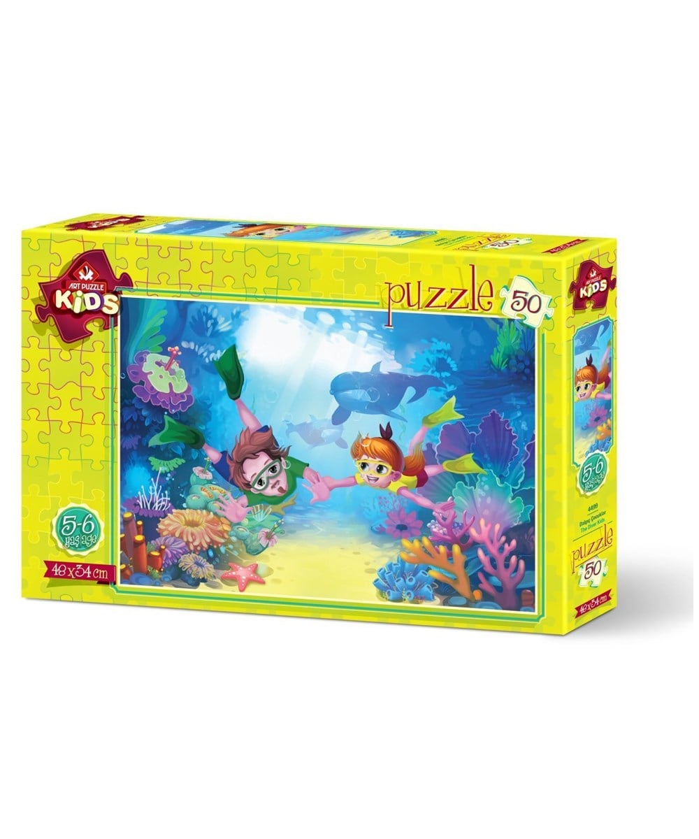 Breadcrumbut, ART PUZZLE, DALGIÇ ÇOCUKLAR - 50 PARÇA