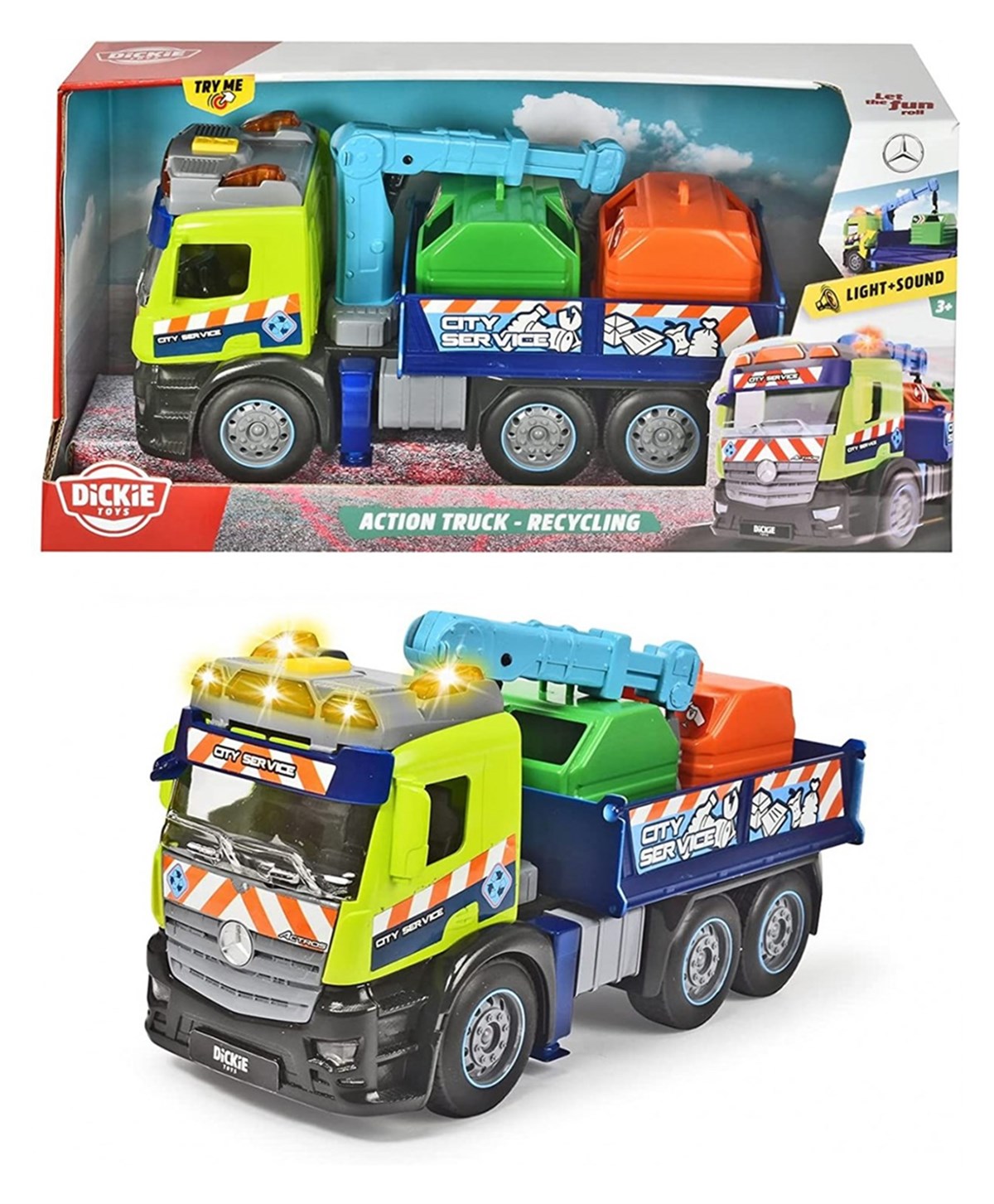Breadcrumbut, DICKIE TOYS, Dickie Toys Action Truck Recycling Sesli ve Işıklı 20 374 5015