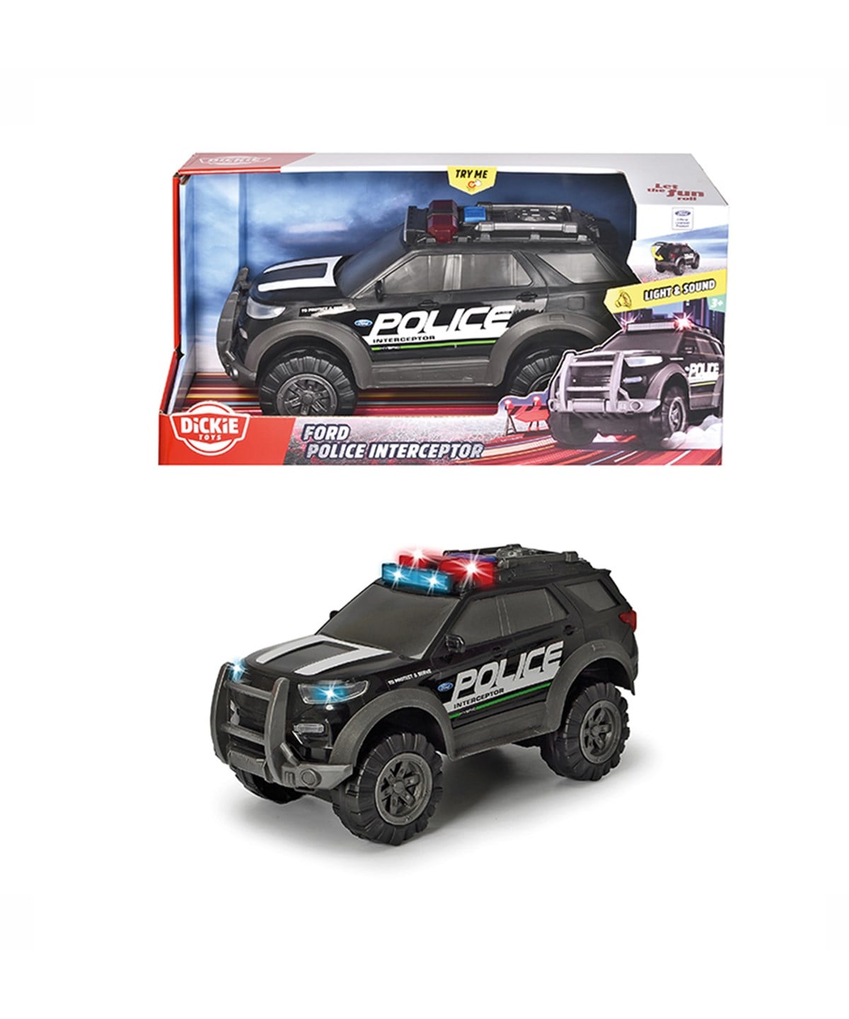 Breadcrumbut, DICKIE TOYS, Dickie Toys Ford Police Interceptor Sesli ve Işıklı 20 330 6017