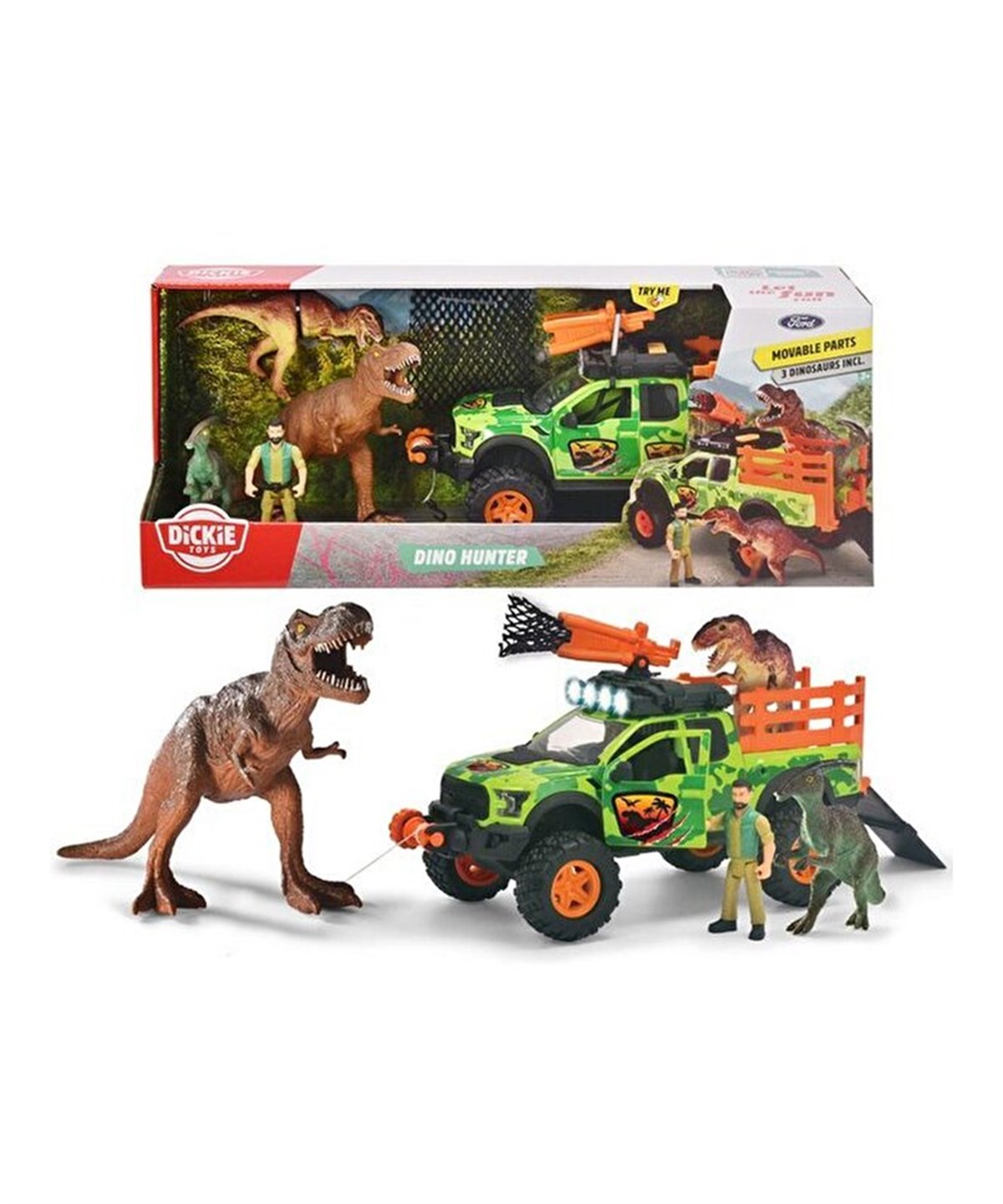 Breadcrumbut, DICKIE TOYS, Dickie Toys Sesli ve Işıklı Dino Hunter 203837026