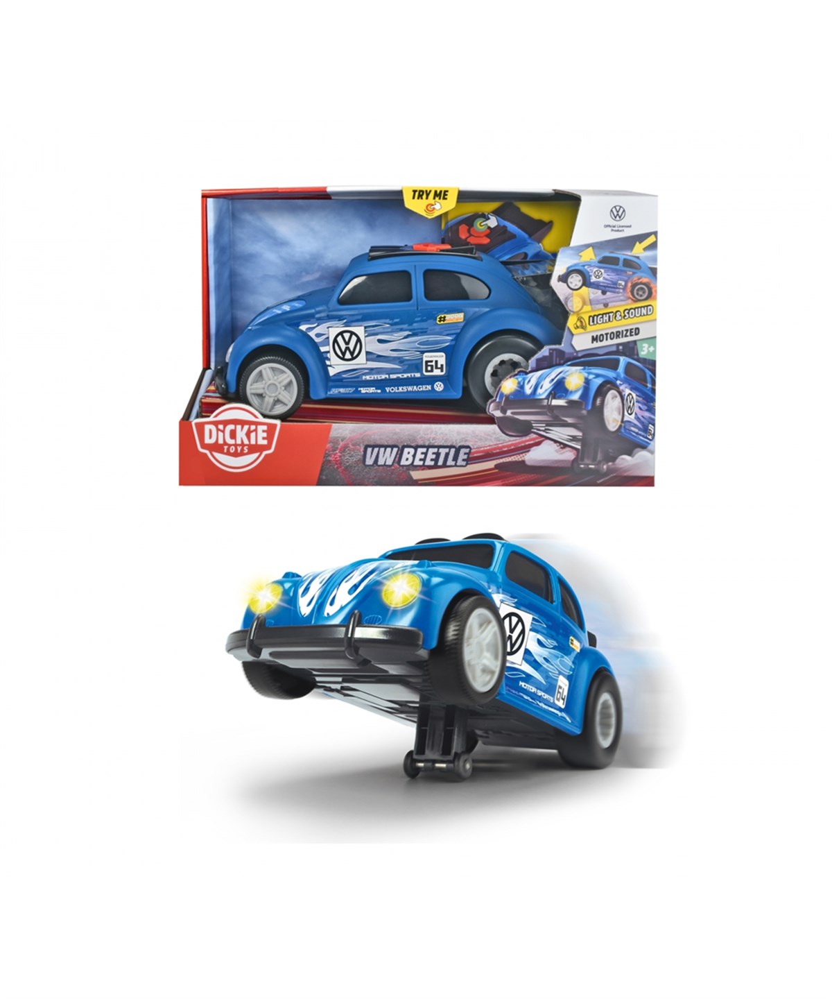 Breadcrumbut, DICKIE TOYS, Dickie Toys VW Beetle Wheelie Raiders Sesli ve Işıklı 20 376 4011