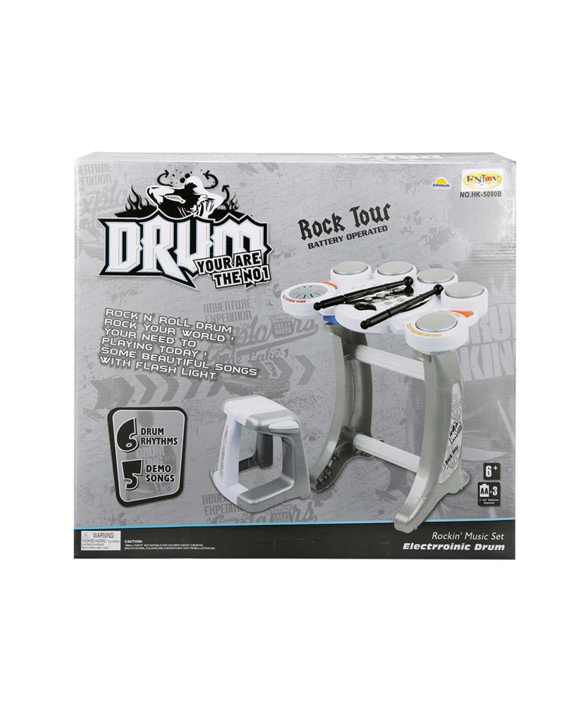 Breadcrumbut, Sunman, Drum Rock Elektronik Bateri Seti