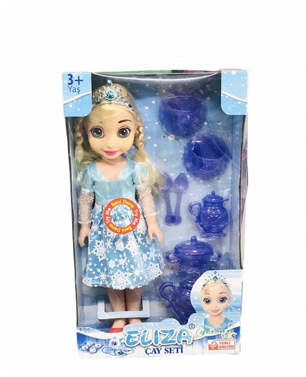 Breadcrumbut, Global Toys, Eliza Çay Seti Seti 00538 Sarı Saçlı Mavi Elbiseli