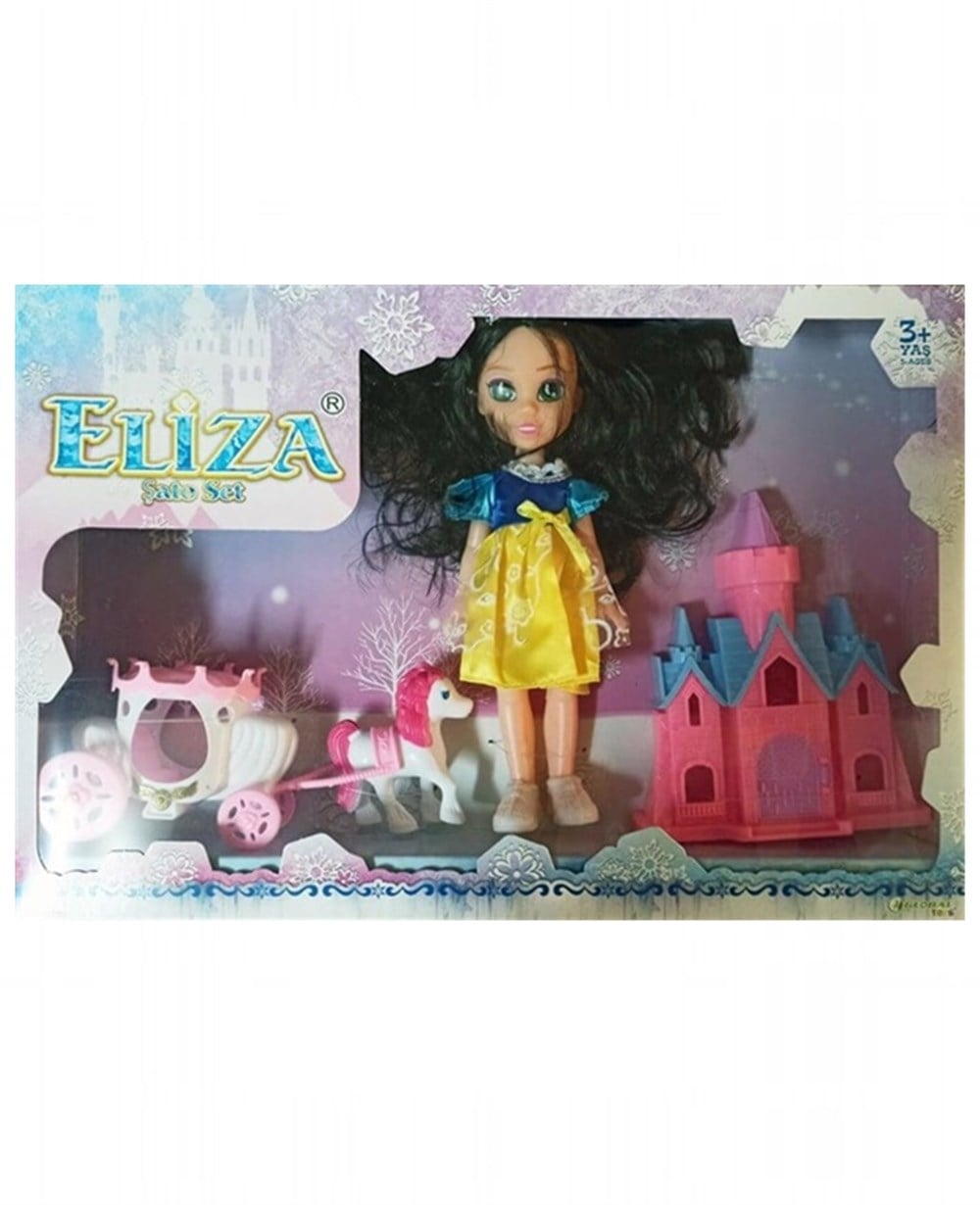 Breadcrumbut, Global Toys, Eliza Fayton ve Şato Seti Bebekli 00576 Mavi Elbiseli