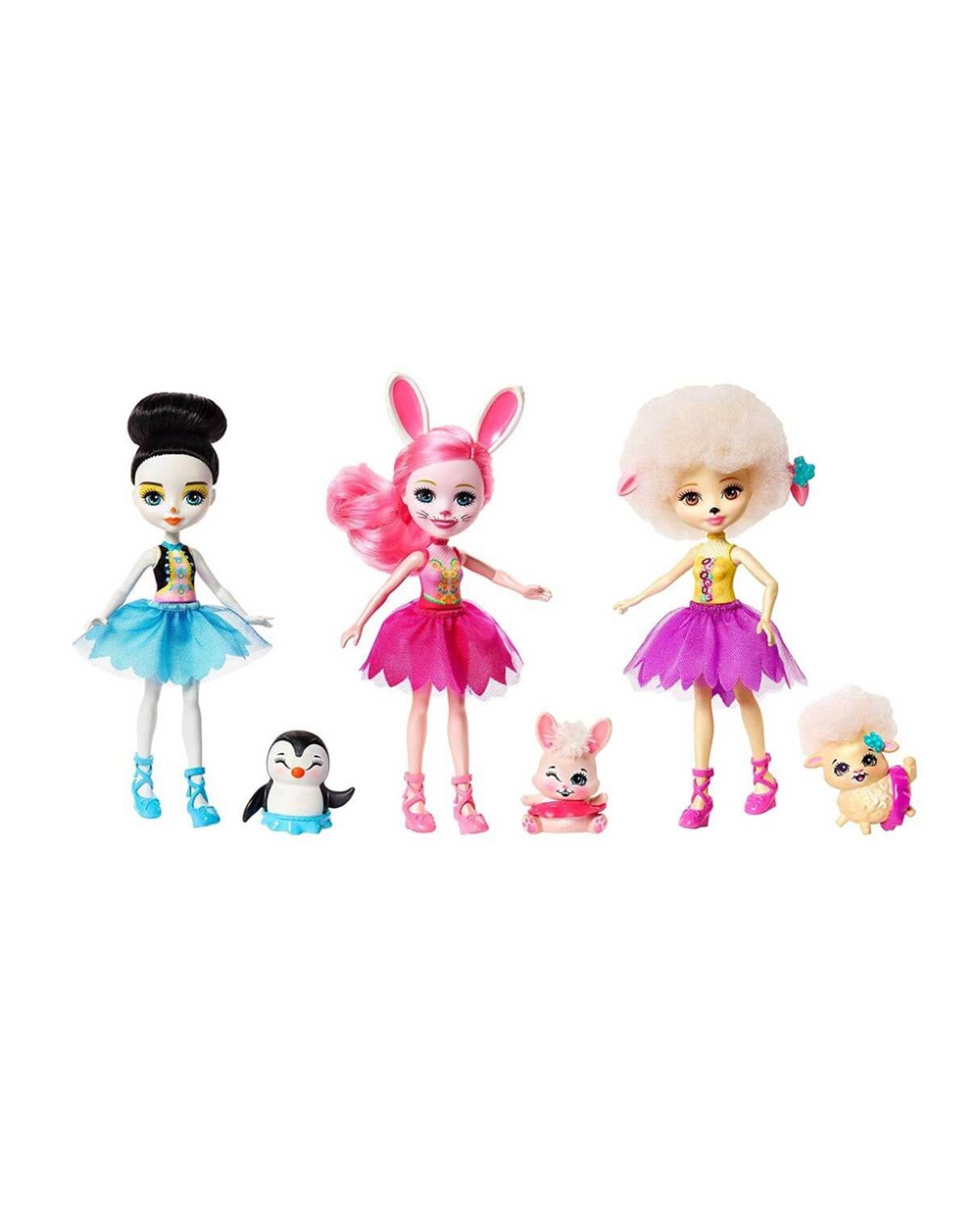 Breadcrumbut, Enchantimals, Enchantimals 3'lü Bebek Seti FRH55