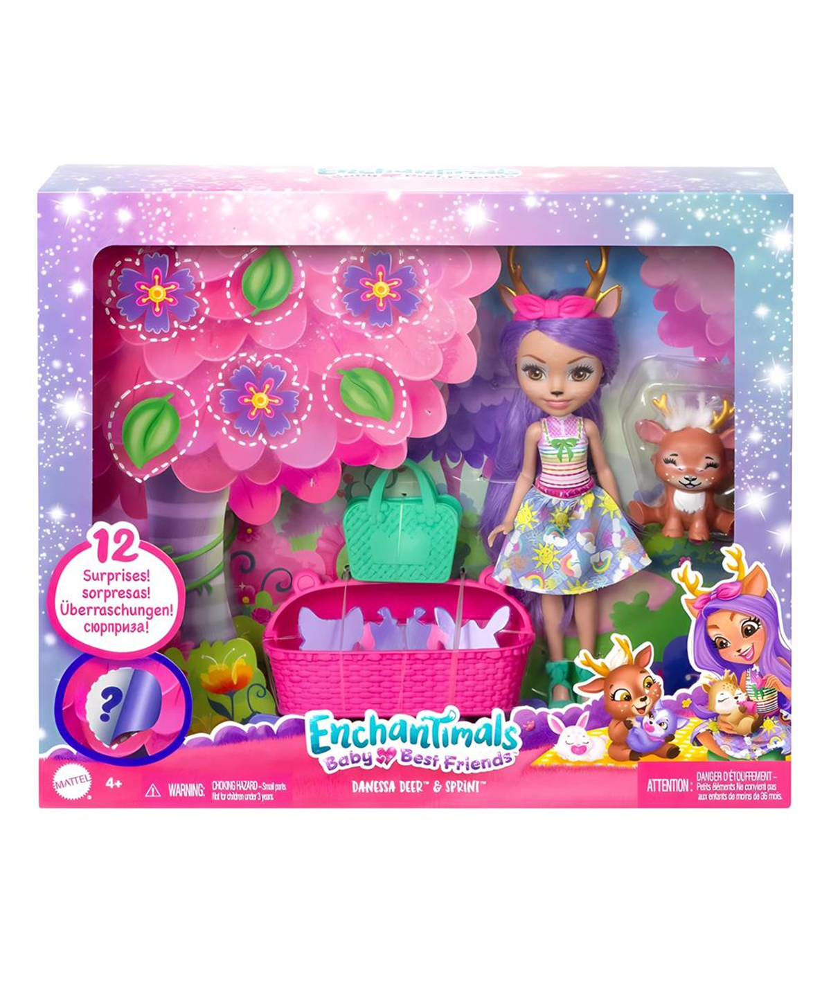 Breadcrumbut, Enchantimals, Enchantimals Bestie Reveal Yakın Arkadaş Bebekler HLK83 HLK84 Danessa Deer ve Sprint
