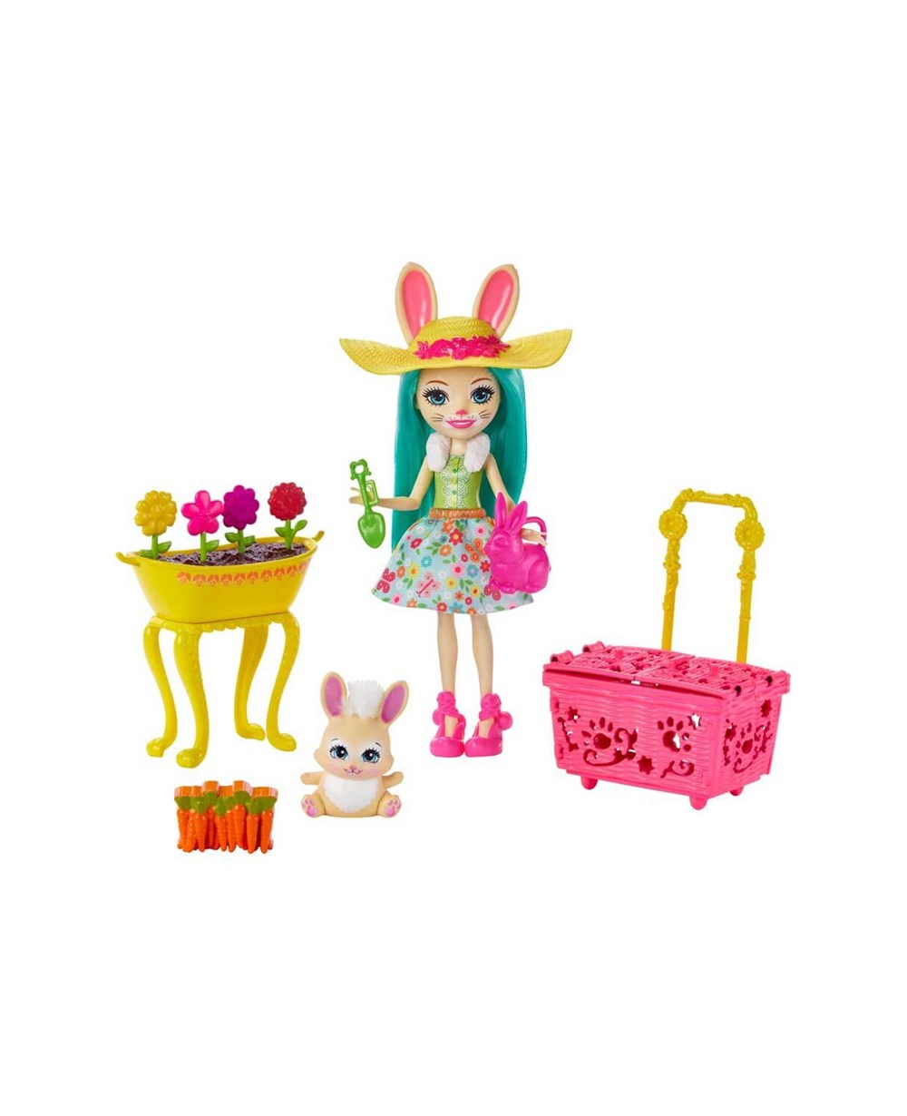 Breadcrumbut, Enchantimals, Enchantimals Tatil Temalı Oyun Setleri GJX32 GJX33 Bunny Blooms