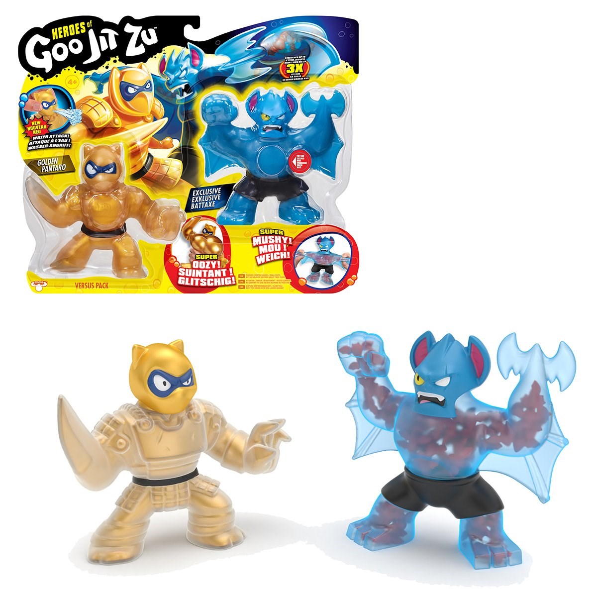 Breadcrumbut, Goojitzu, Goojitzu Esnek Uzayan Kahramanlar 2 li Paket GJT23000 Golden Pantaro & Exclusive Battaxe