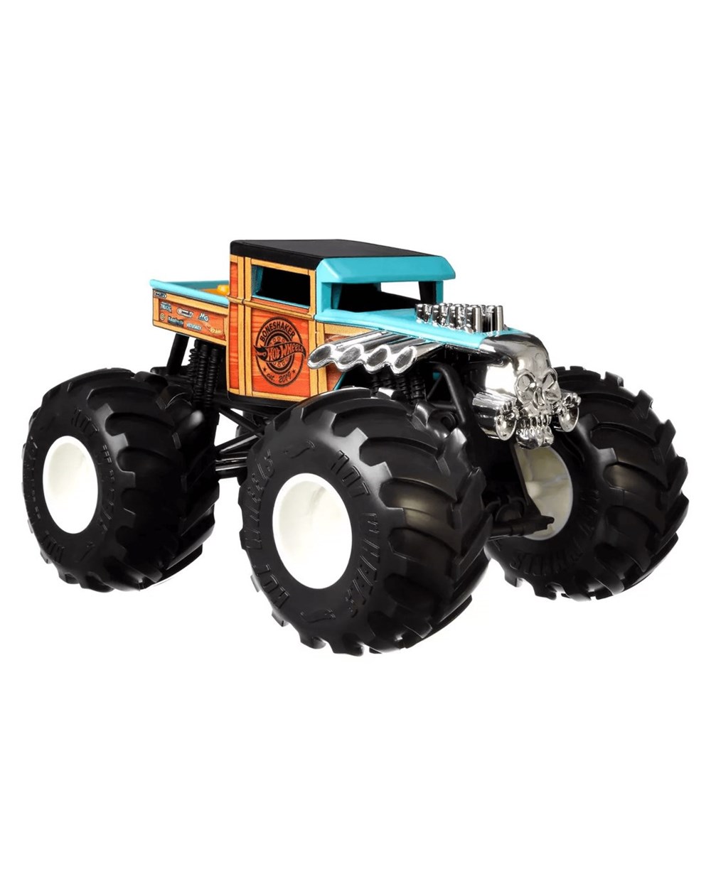 Breadcrumbut, Hot Wheels, Hot Wheels 1:24 Monster Trucks Arabalar FYJ83 GJG76 Bone Shaker