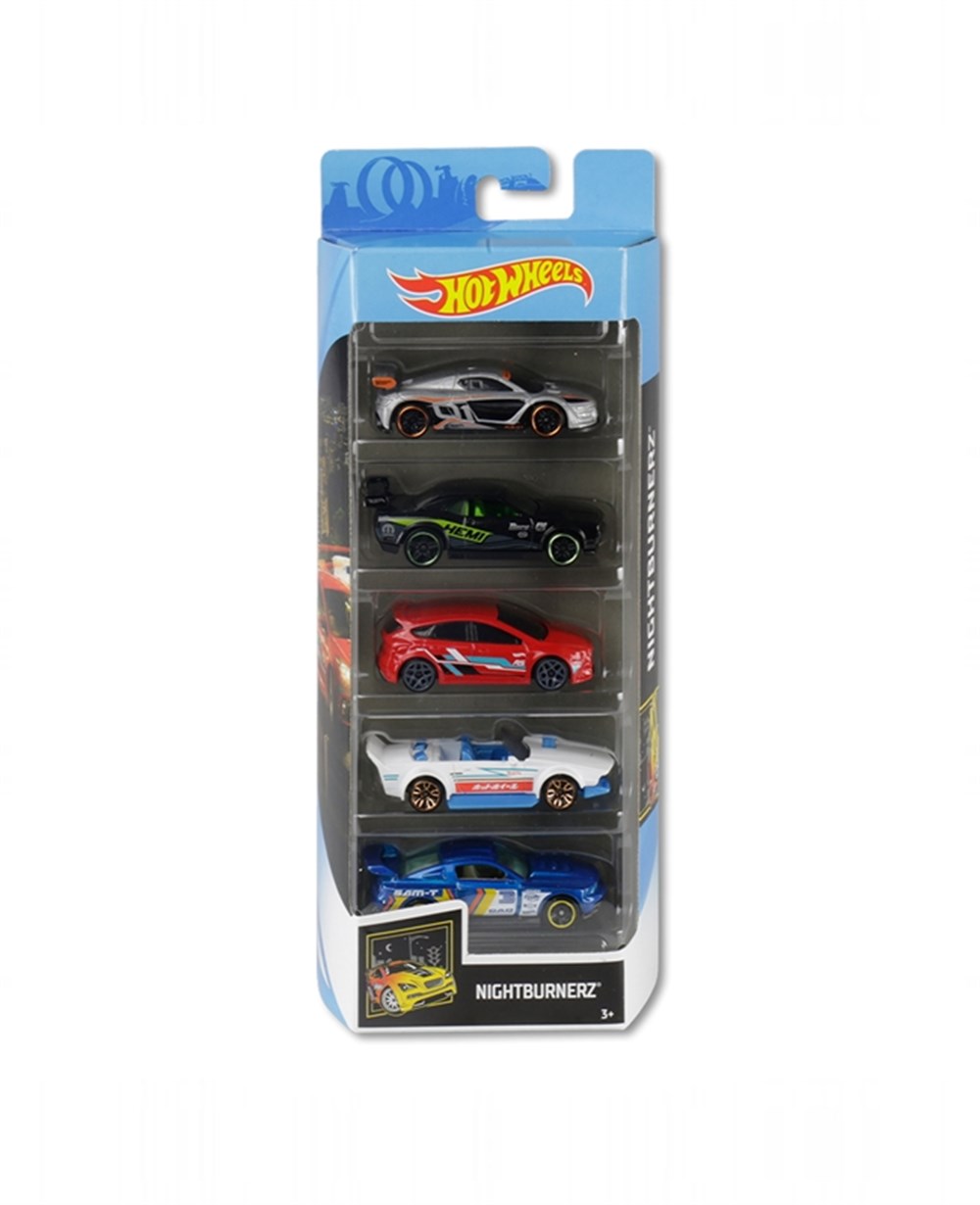 Breadcrumbut, Hot Wheels, Hot Wheels 5'li Araba Seti 01806 GHP58 Nightburnerz
