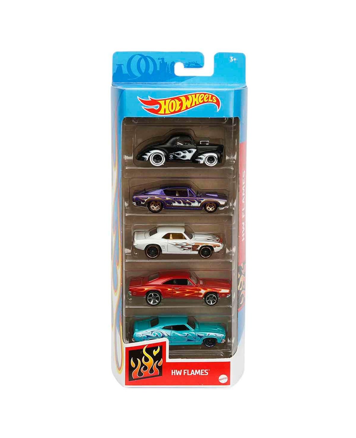 Breadcrumbut, Hot Wheels, Hot Wheels 5'li Araba Seti 01806 GTN48 HW Flames