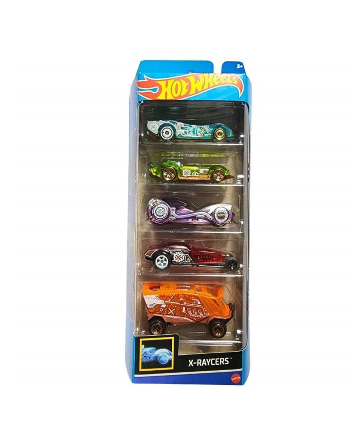 Breadcrumbut, Hot Wheels, Hot Wheels 5'li Araba Seti 01806 HFV81 X-Raycers
