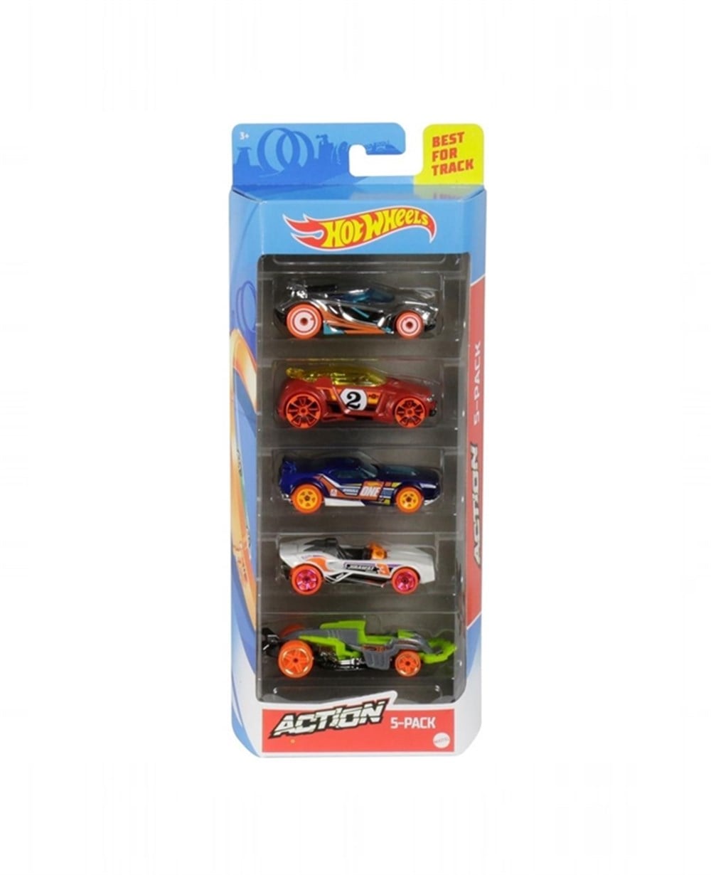 Breadcrumbut, Hot Wheels, Hot Wheels 5'li Araba Seti 01806 GHP64 Action
