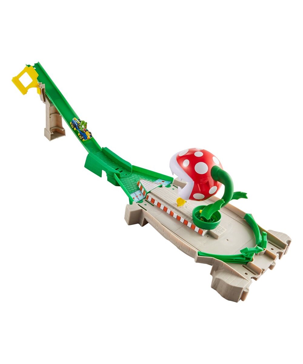 Breadcrumbut, Hot Wheels, Hot Wheels Mario Kart Çılgın Yaratıklar Oyun Seti GCP26 GFY47 Piranha Plant Slide