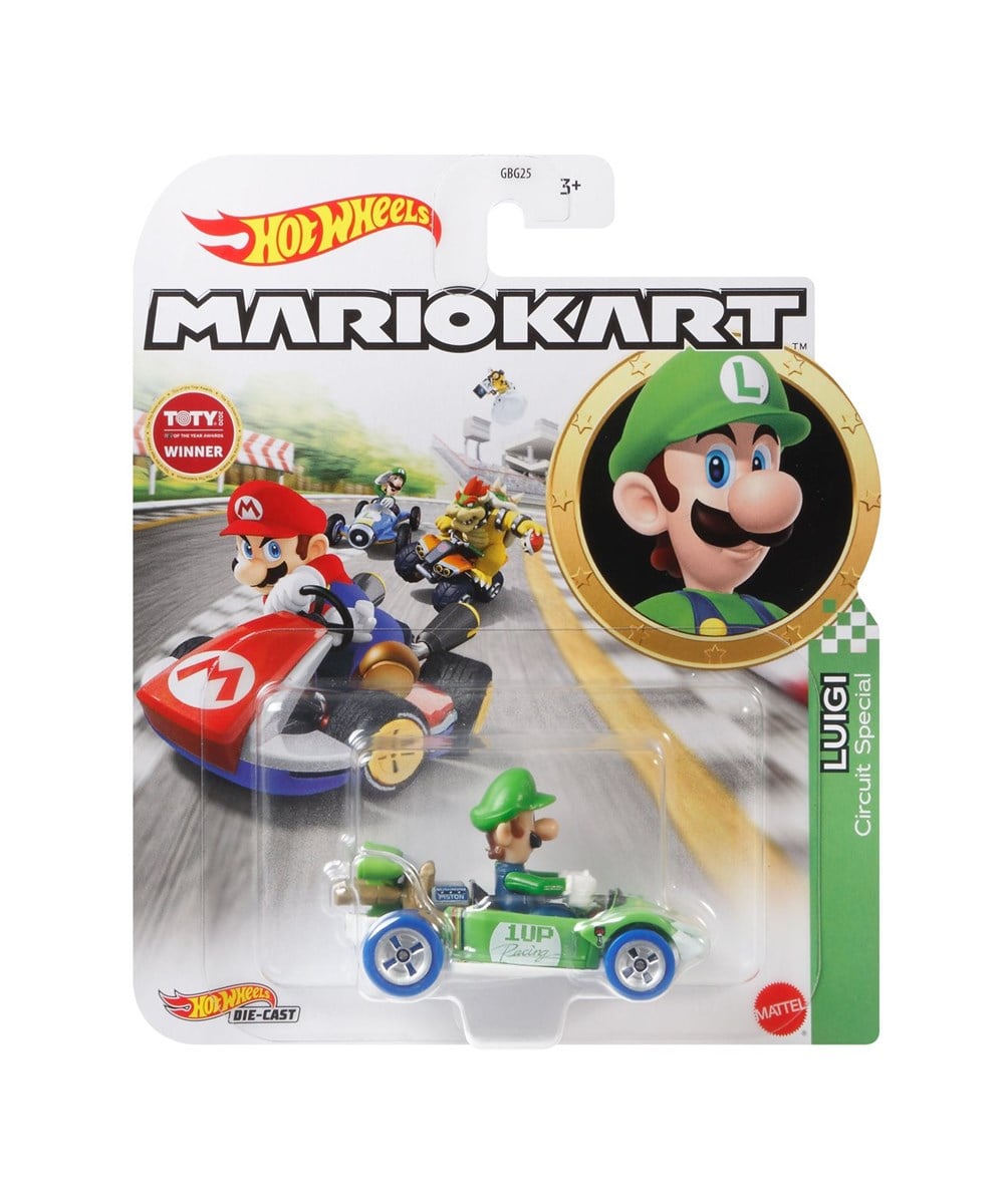 Breadcrumbut, Hot Wheels, Hot Wheels Mario Kart Karakter Araçlar GBG25 GRN18 Luigi
