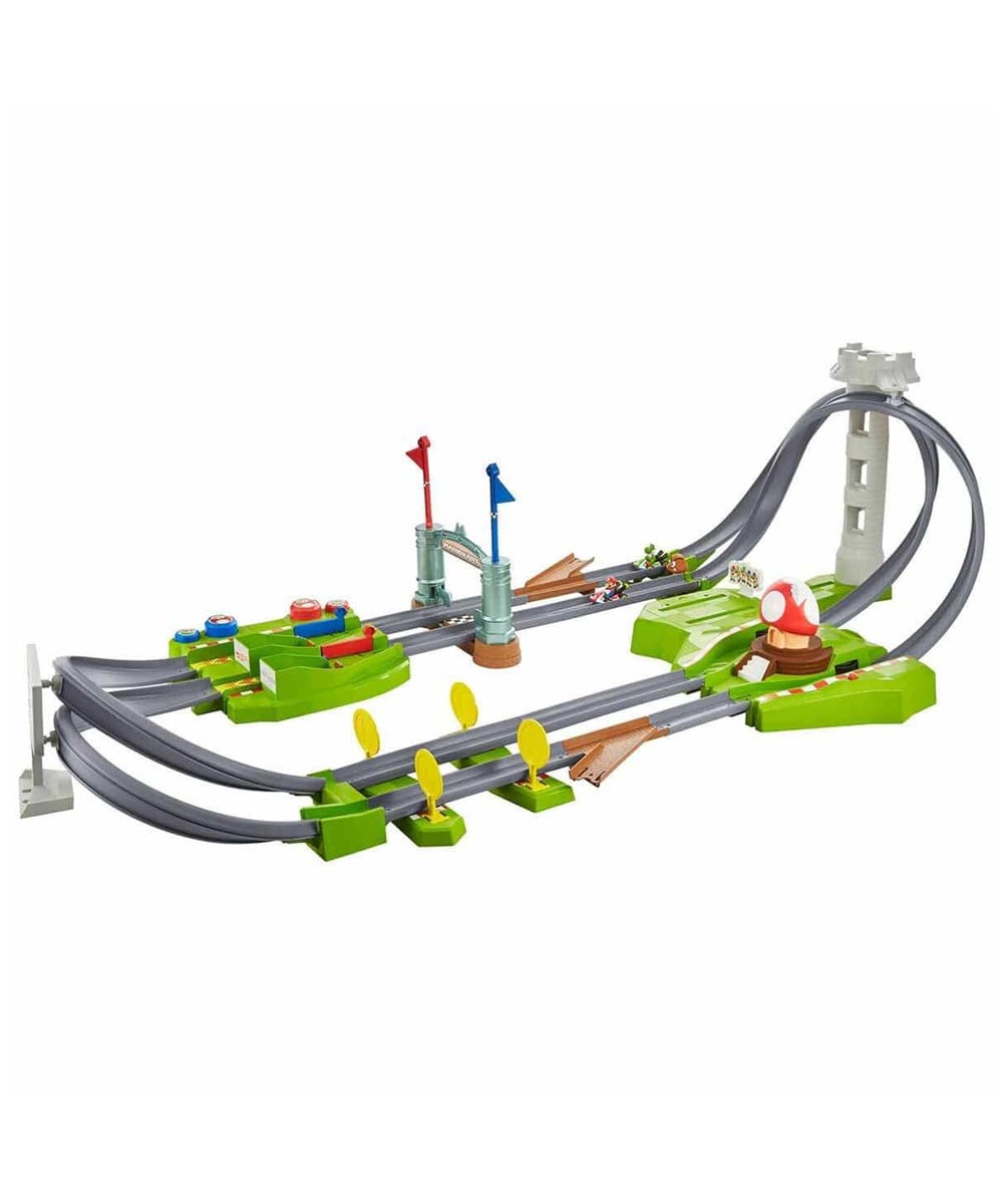Breadcrumbut, Hot Wheels, Hot Wheels Mario Kart Motorlu Çılgın Dönüş Parkur Yarış Set GCP27