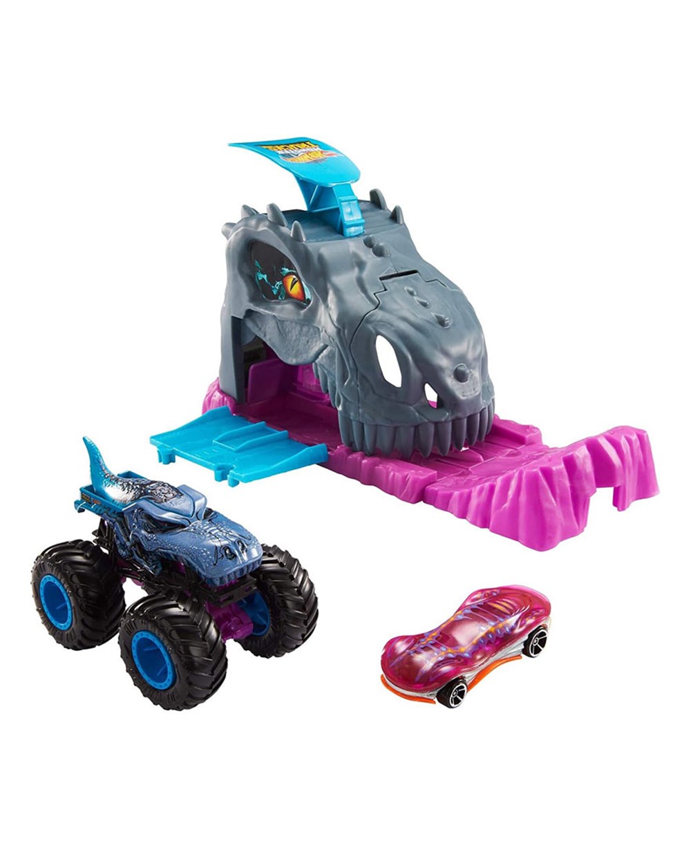 Breadcrumbut, Hot Wheels, Hot Wheels Monster Trucks Fırlatıcılı Oyun Seti GKY01 GVK00 Team Mega Wrex