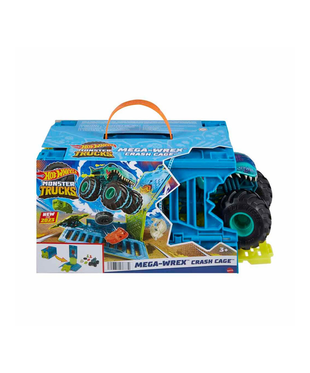 Breadcrumbut, Hot Wheels, Hot Wheels Monster Trucks 1:24 Mega Wrex'in Çarpışma Kafesi HNC29