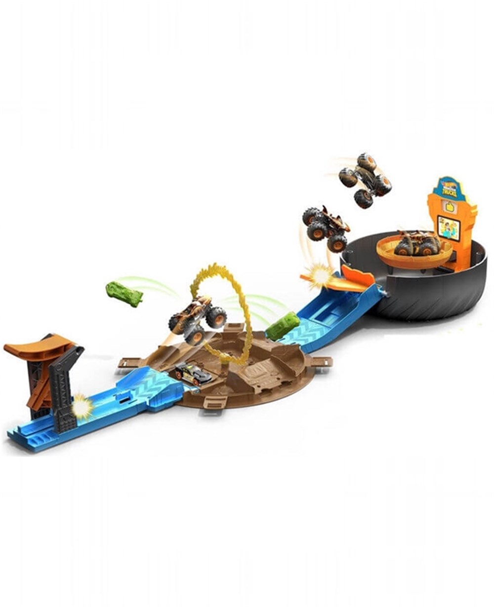 Breadcrumbut, Hot Wheels, Hot Wheels Monster Trucks Akrobasi Tekerleği Oyun Seti GVK48 
