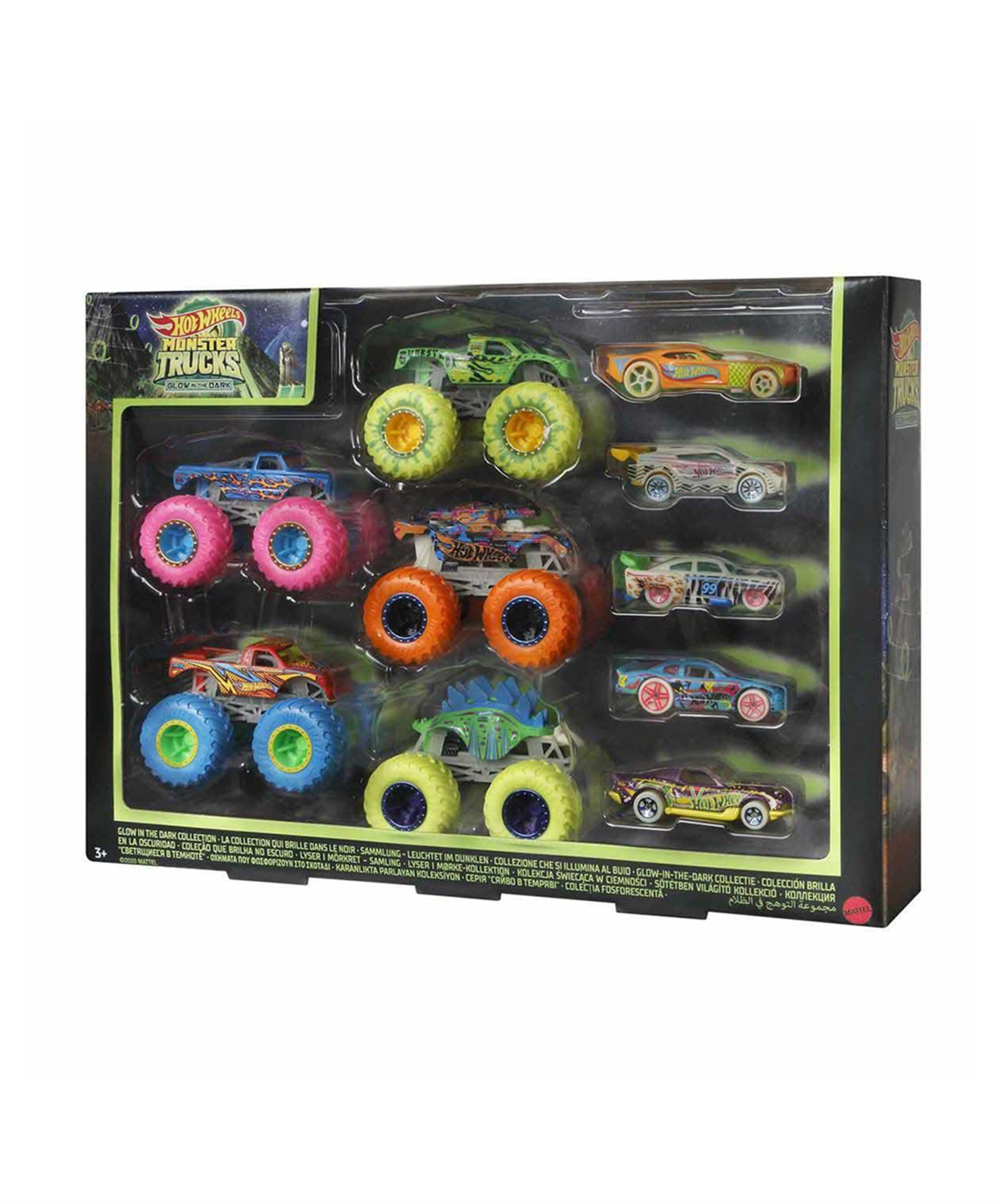 Breadcrumbut, Hot Wheels, Hot Wheels Monster Trucks Karanlıkta Parlayan Araçlar Paketi HCB57