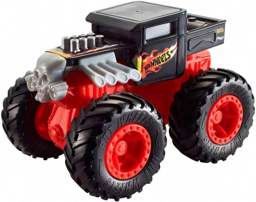 Breadcrumbut, Hot Wheels, Hot Wheels Monster Trucks Çek Bırak Araba Bone Shaker FYJ71-FYJ76
