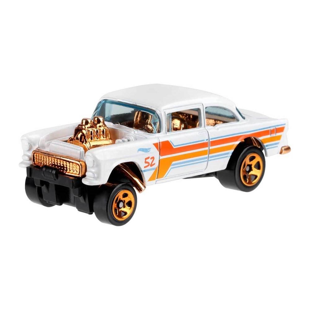 Breadcrumbut, Hot Wheels, Hot Wheels Parlak ve Krom Özel Seri GJW48 GJW51 1955 Chevy Bel Air Gasser