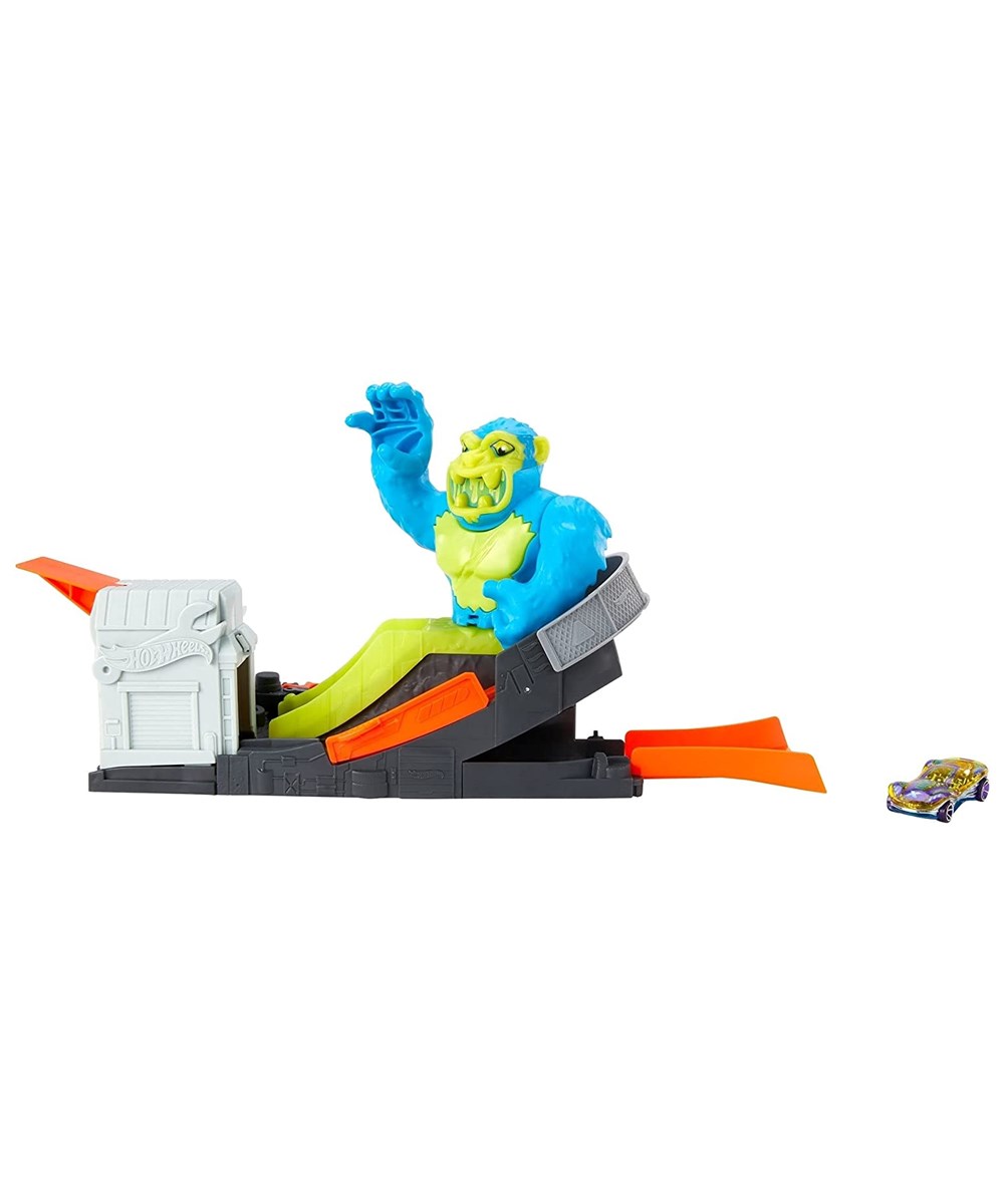 Breadcrumbut, Hot Wheels, Hot Wheels Şehirde Yaratık Macerası Oyun Seti Serisi Fnb05 GTT66 Goril Saldırısı