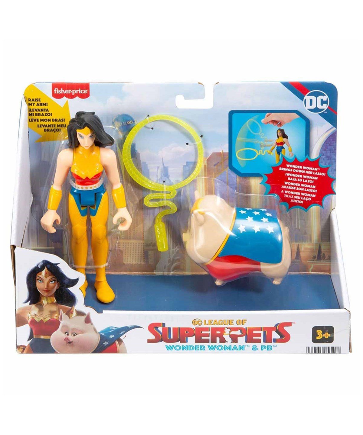 Breadcrumbut, Fisher Price, Imaginext DC League of Super Pets Kahramanlar ve Hayvanlar HGL01 HGL04 Wonder Woman