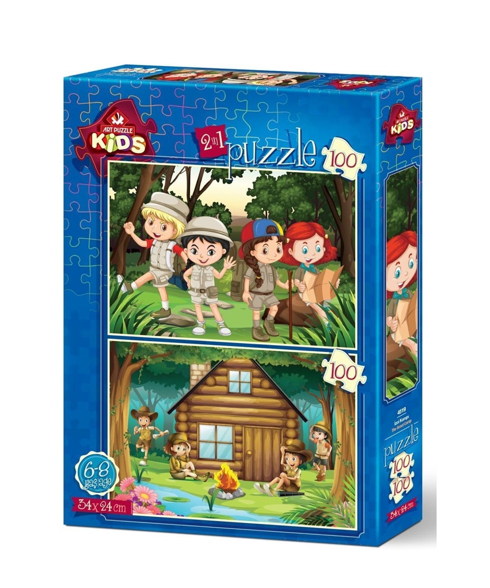 Breadcrumbut, ART PUZZLE, İZCİ KAMPI - 2x100 PARÇA
