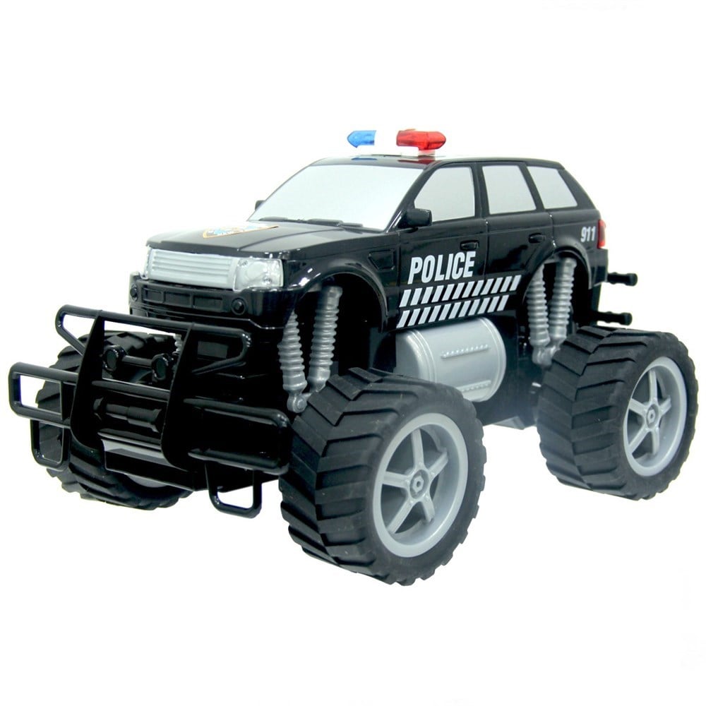 Breadcrumbut, Sunman, Jumbo Wheels 1:18 Kumandalı Şarjlı Polis Arabası Işıklı FF
