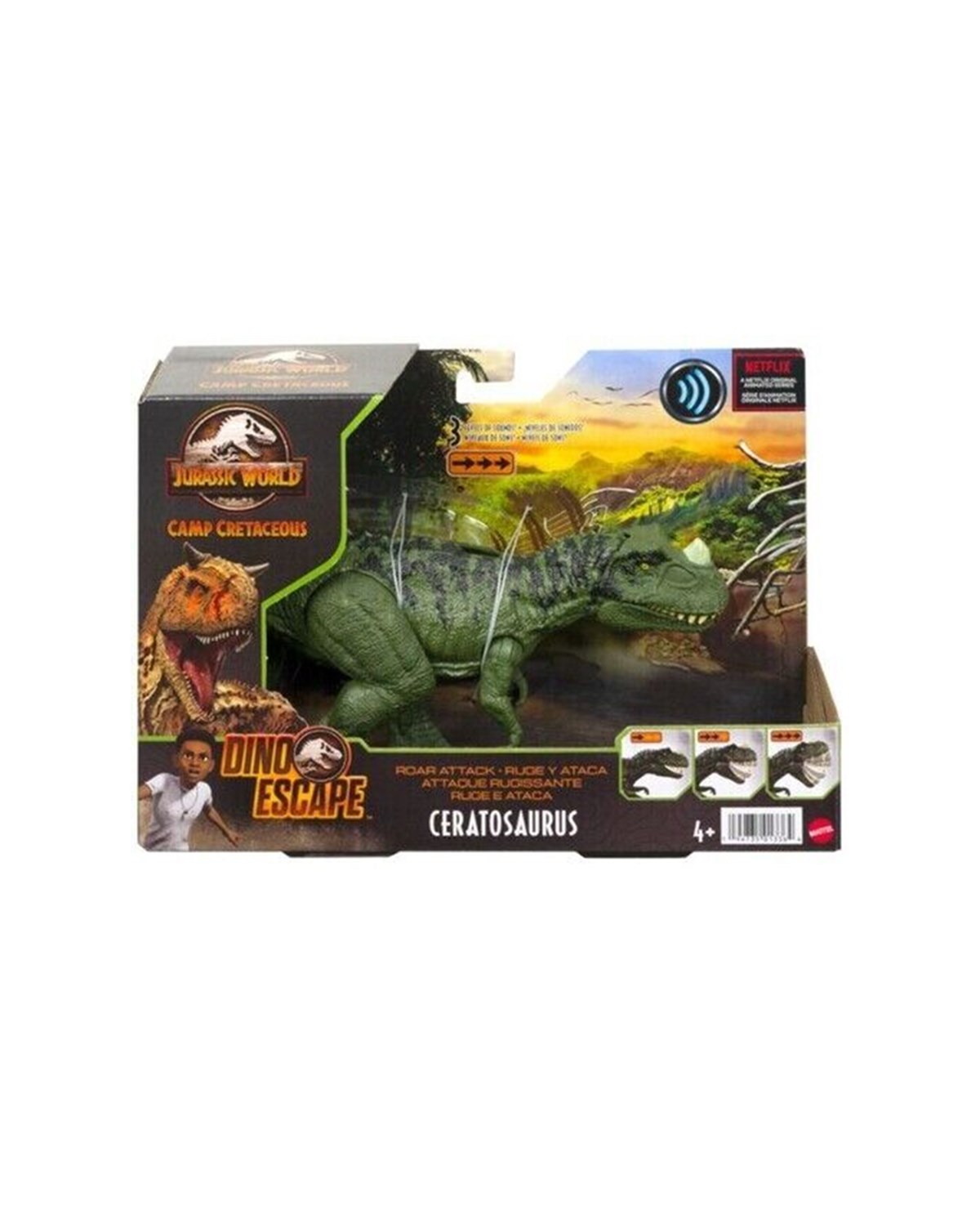 Breadcrumbut, Jurassic World, Jurassic World Sesli Dinozor Figürleri GWD06 HCL92 Ceratosaurus