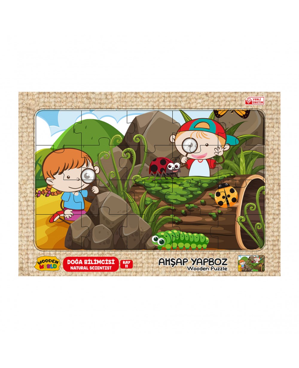 Breadcrumbut, Kumtoys, Kumtoys RDK5330 Ahşap Yapboz 24x34 53305 Doğa Bilimcisi KAY-11