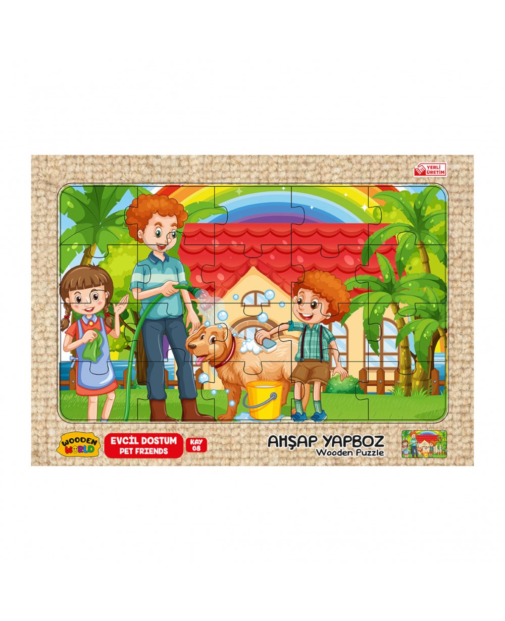 Breadcrumbut, Kumtoys, Kumtoys RDK5330 Ahşap Yapboz 24x34 53305 Evcil Dostum KAY-08