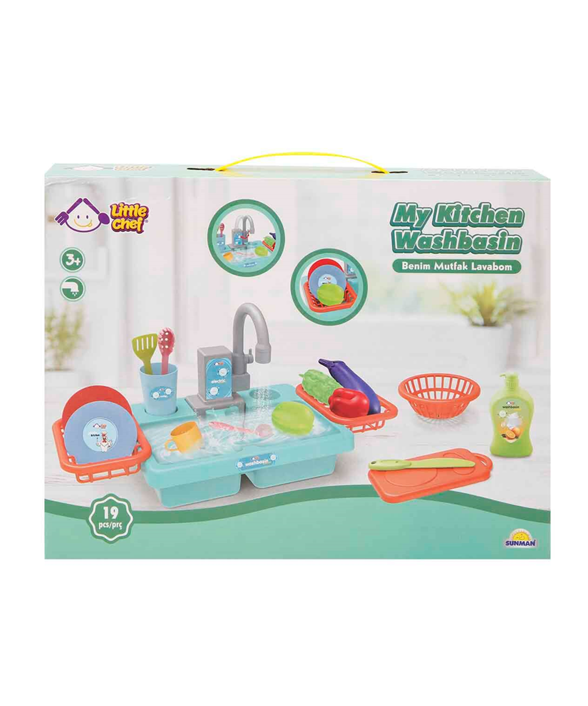 Breadcrumbut, Sunman, Little Chef Benim Mutfak Lavabom Oyun Seti 31728 Mavi