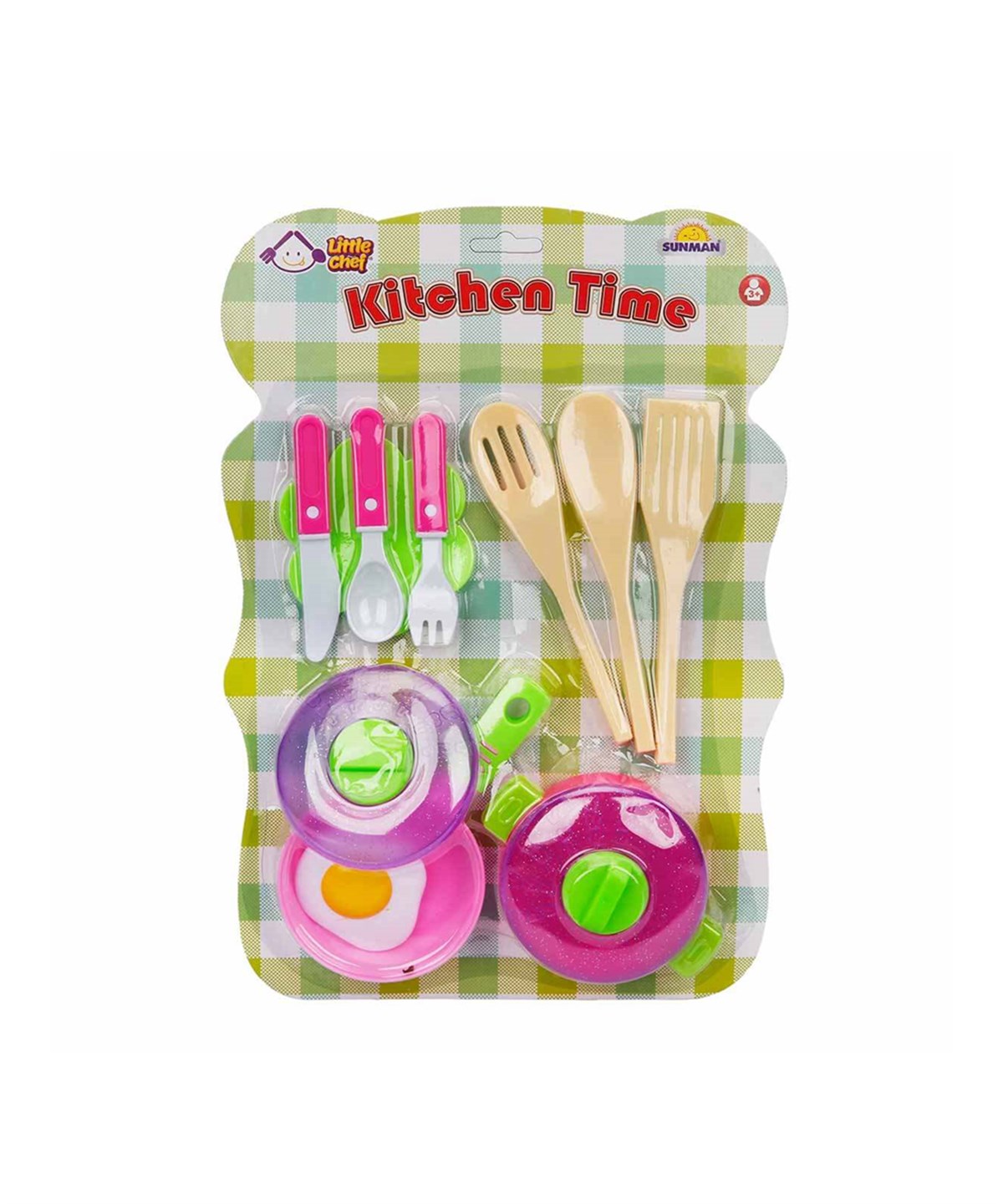Breadcrumbut, Sunman, Little Chef Mutfak Gereçleri Seti 27387 Tahta Kaşık