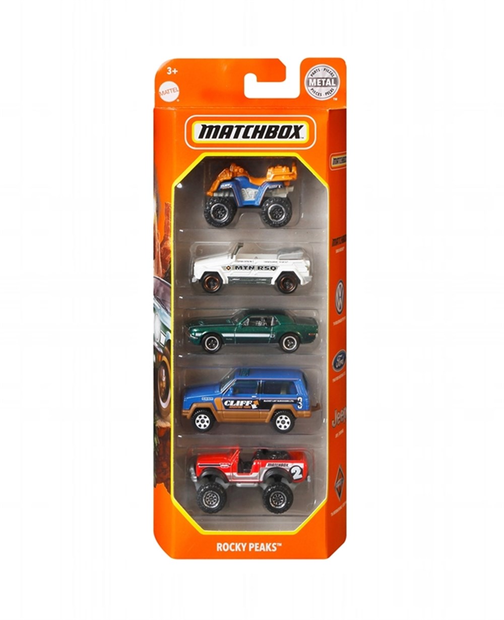 Breadcrumbut, MATCHBOX, Matchbox 5'li Araba Seti C1817 GKJ09 Rocky Peaks
