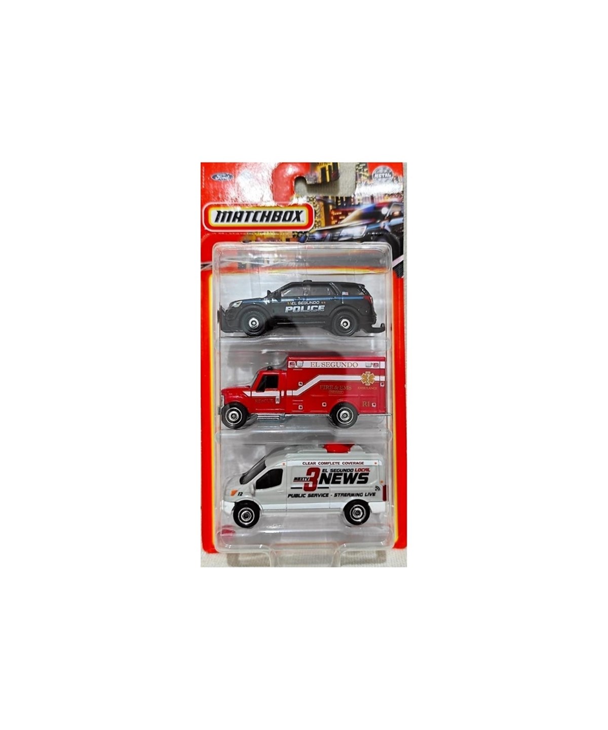 Breadcrumbut, Hot Wheels, Matchbox Üçlü Araba Seti C3713 HFK16