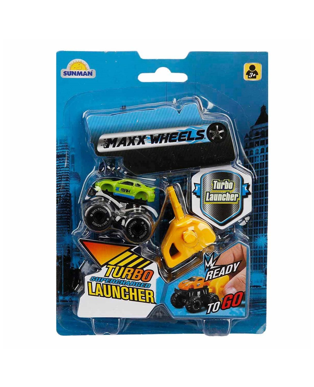 Breadcrumbut, Sunman, Maxx Wheels Mini Fırlayan Araçlar 26694 Yeşil Max